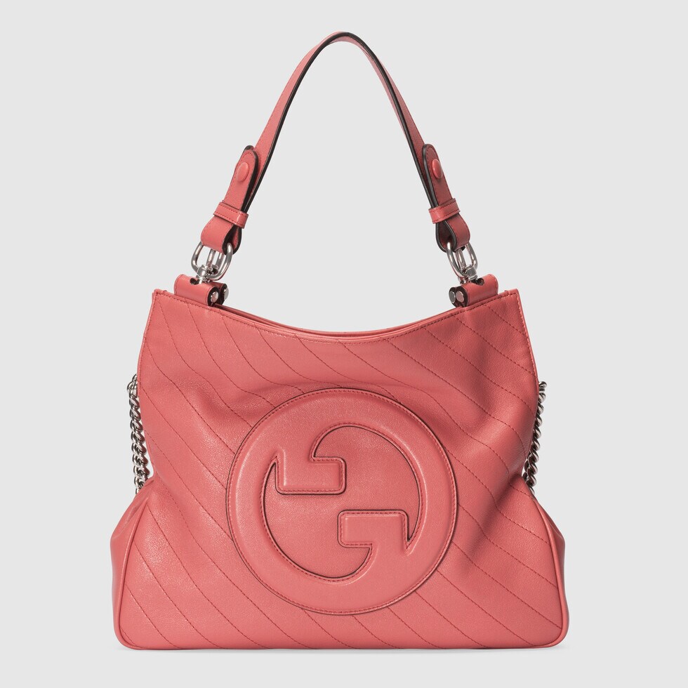 [TOP] GUCCI G*G Blondie Small Tote Bag 24×30×6cm - White