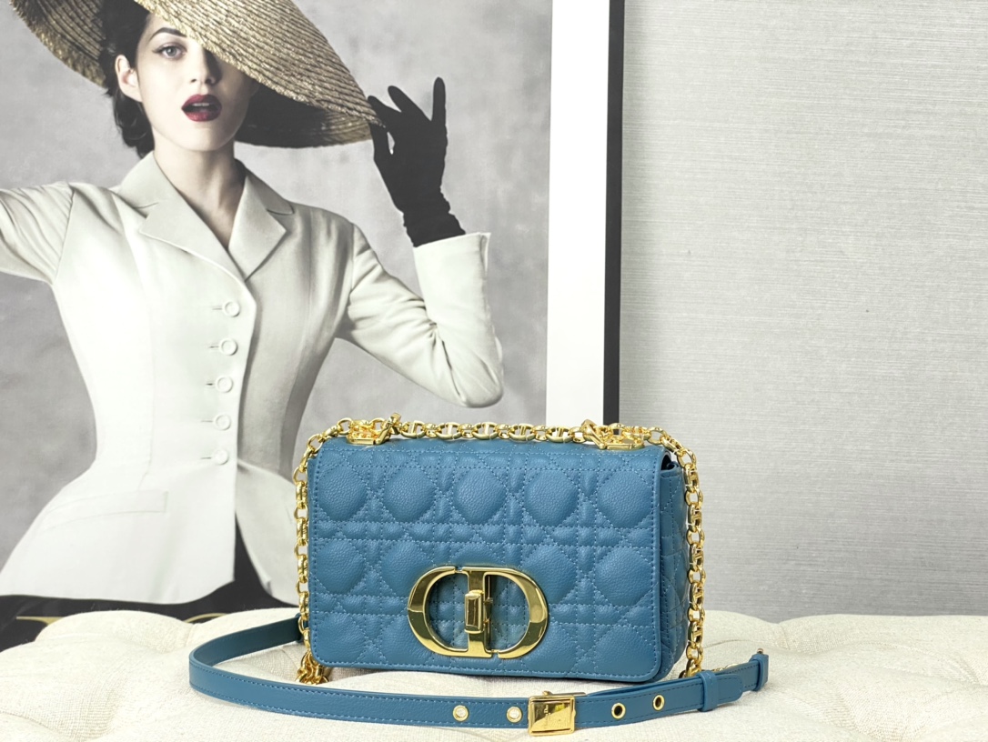 [TOP] Christian Dior Caro Bag 20 x 12 x 7 cm - Dark blue