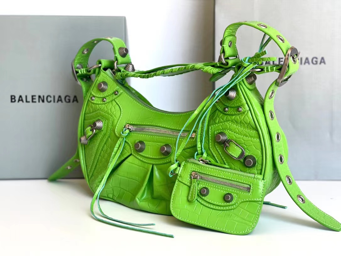 [TOP] BALENCIAGA Le Cagole Bag 26x16x7cm/33x16x8cm - Green