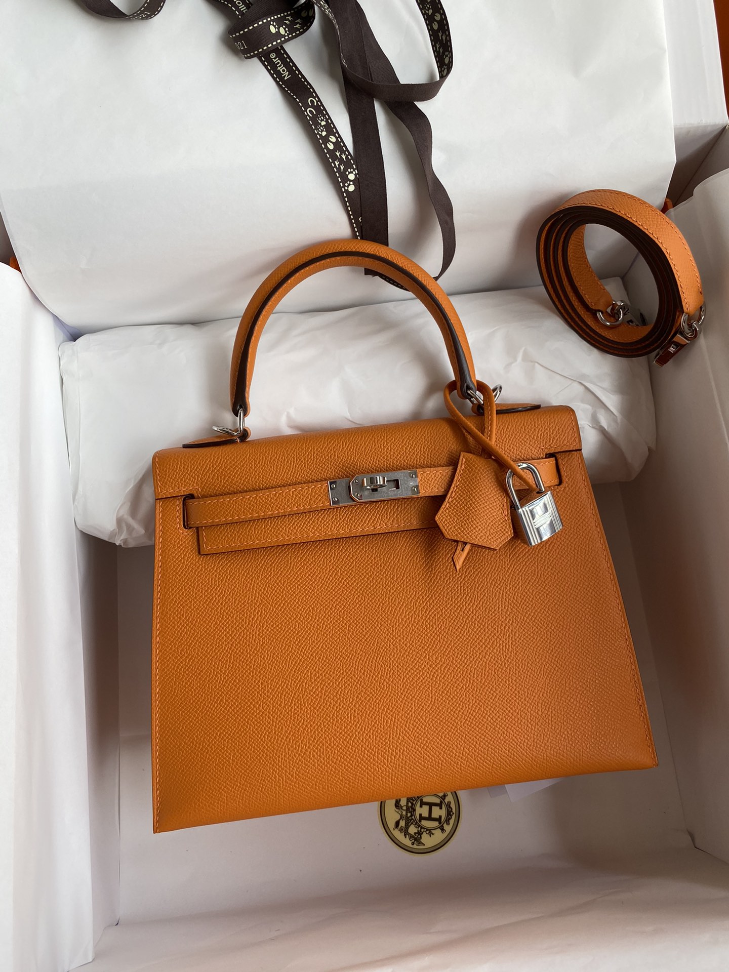 [TOP] HERMES Kelly Epsom Leather 25cm - 9 Color