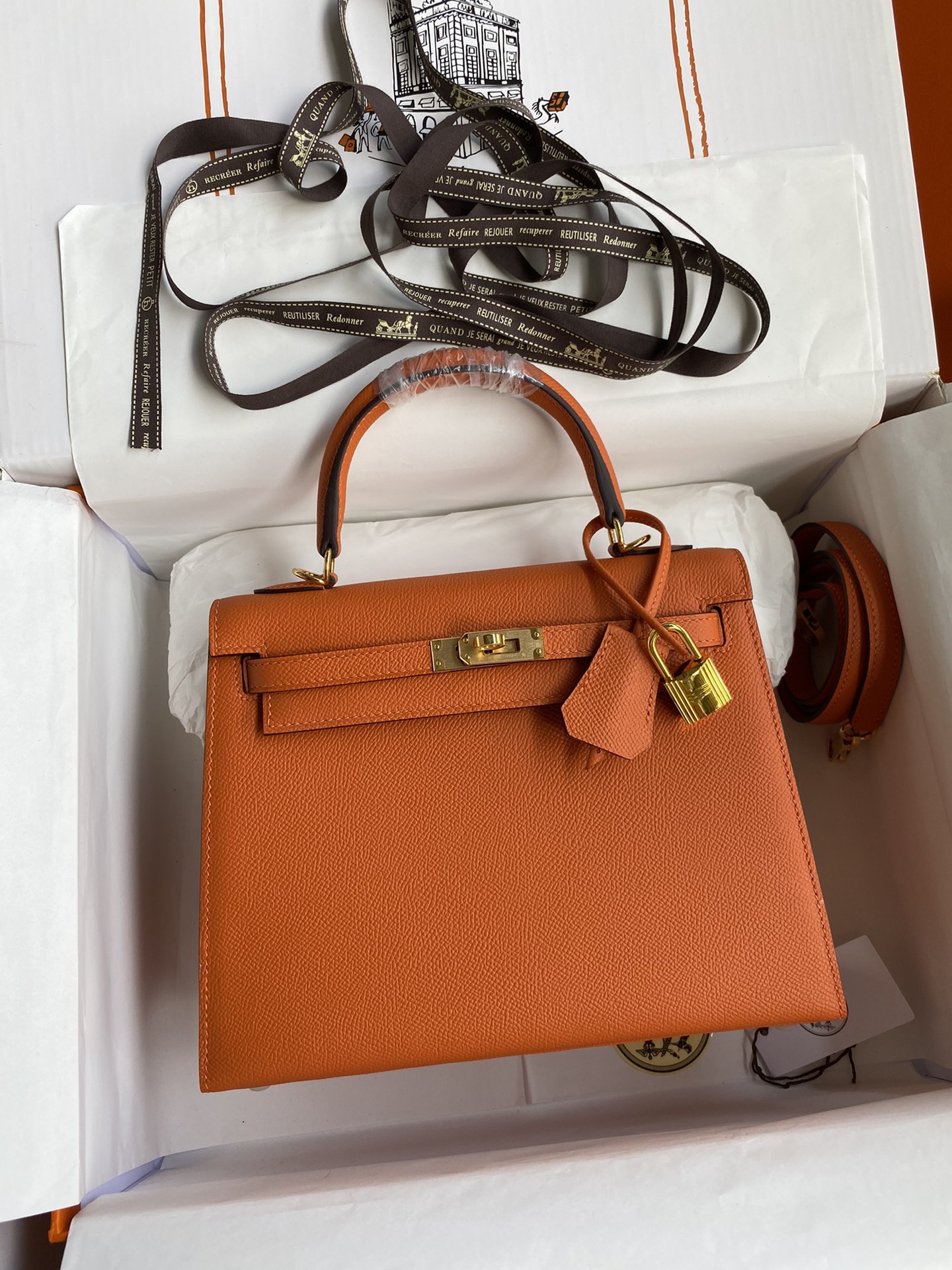 [TOP] HERMES Kelly Epsom Leather 25cm - 9 Color