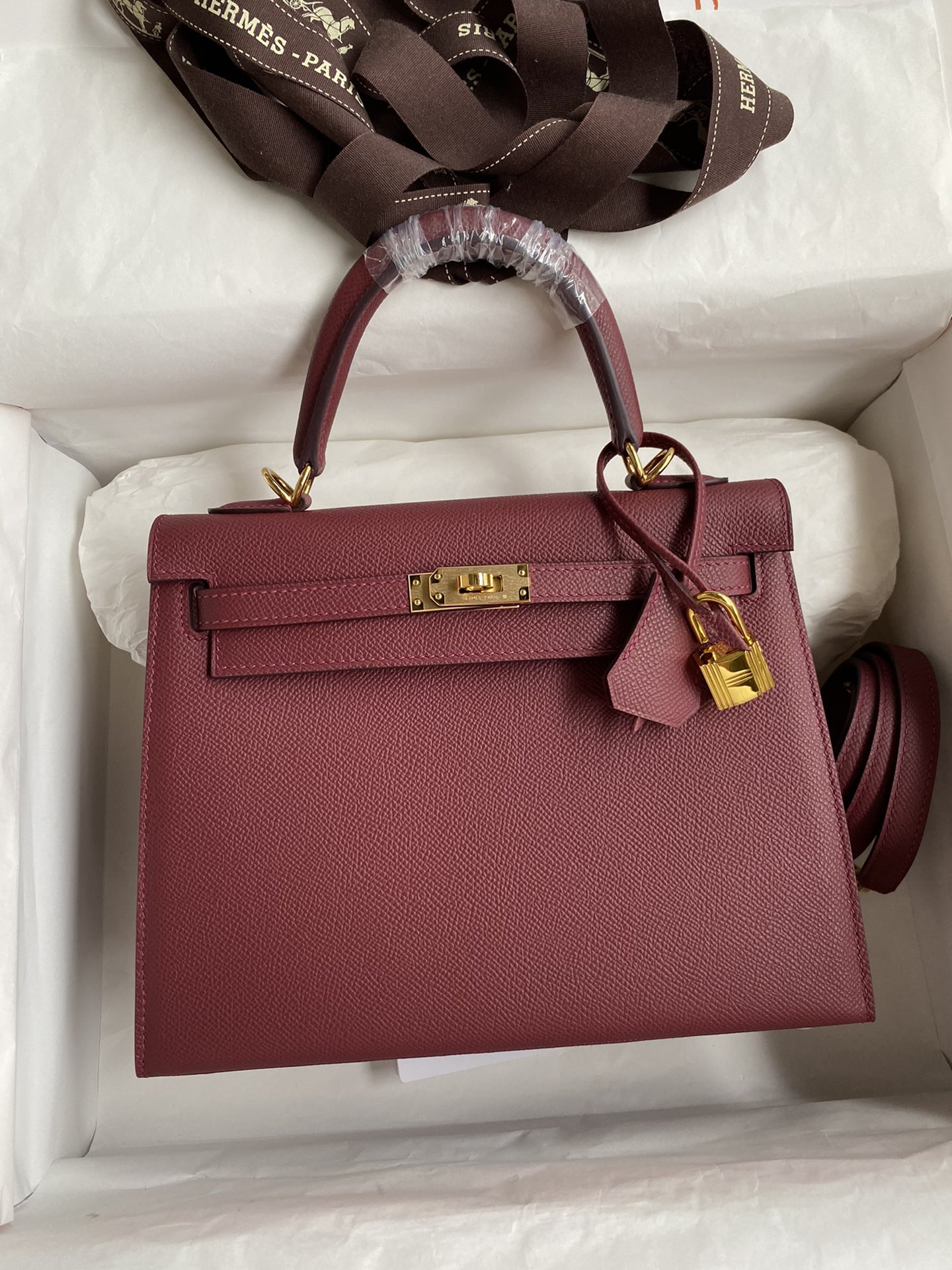[TOP] HERMES Kelly Epsom Leather 25cm - 9 Color