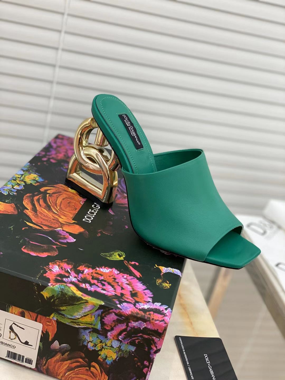 [TOP] Dolce & Gabbana D&G Slides Leather - 11 Colors