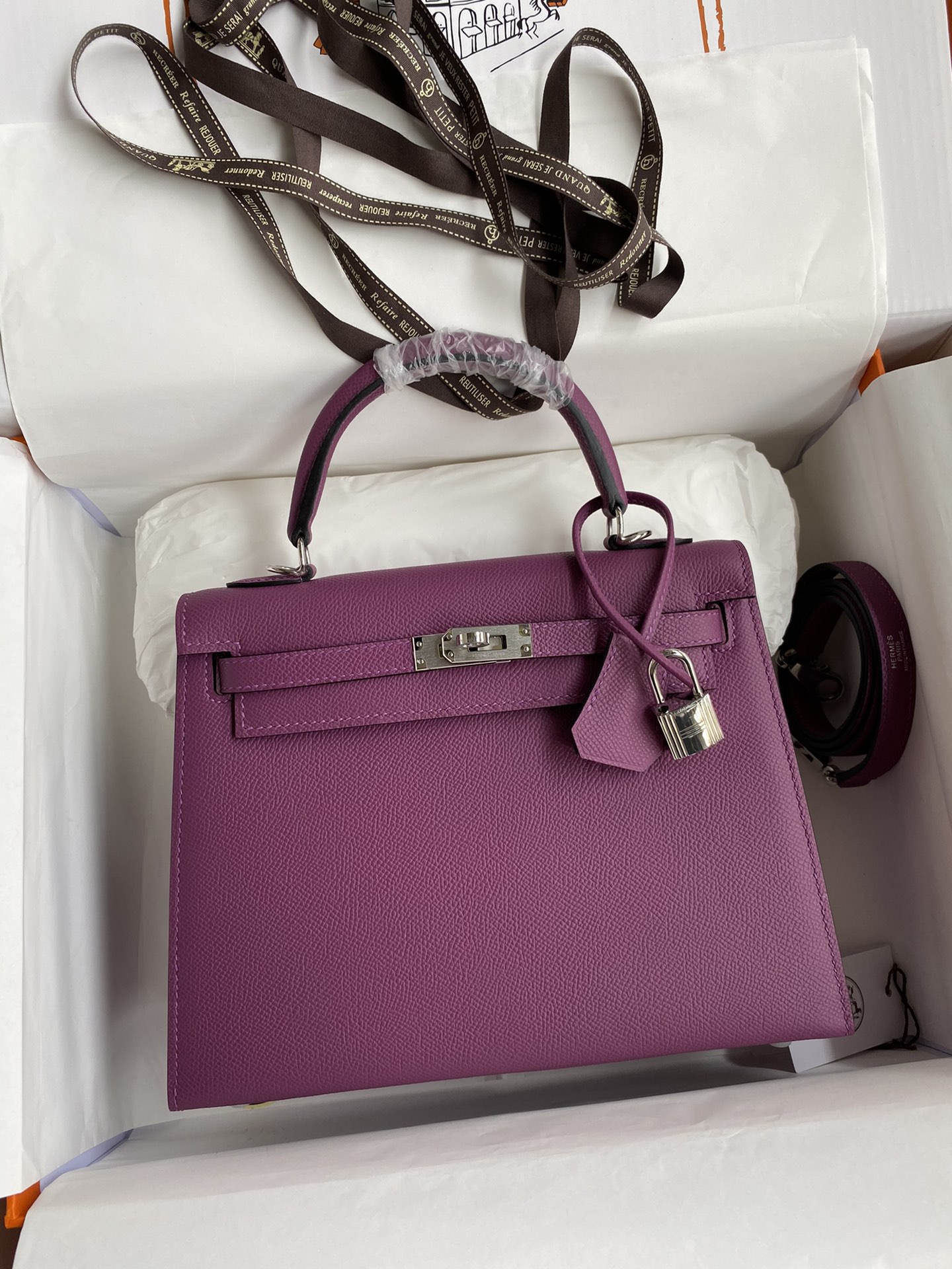 [TOP] HERMES Kelly Epsom Leather 25cm - 9 Color