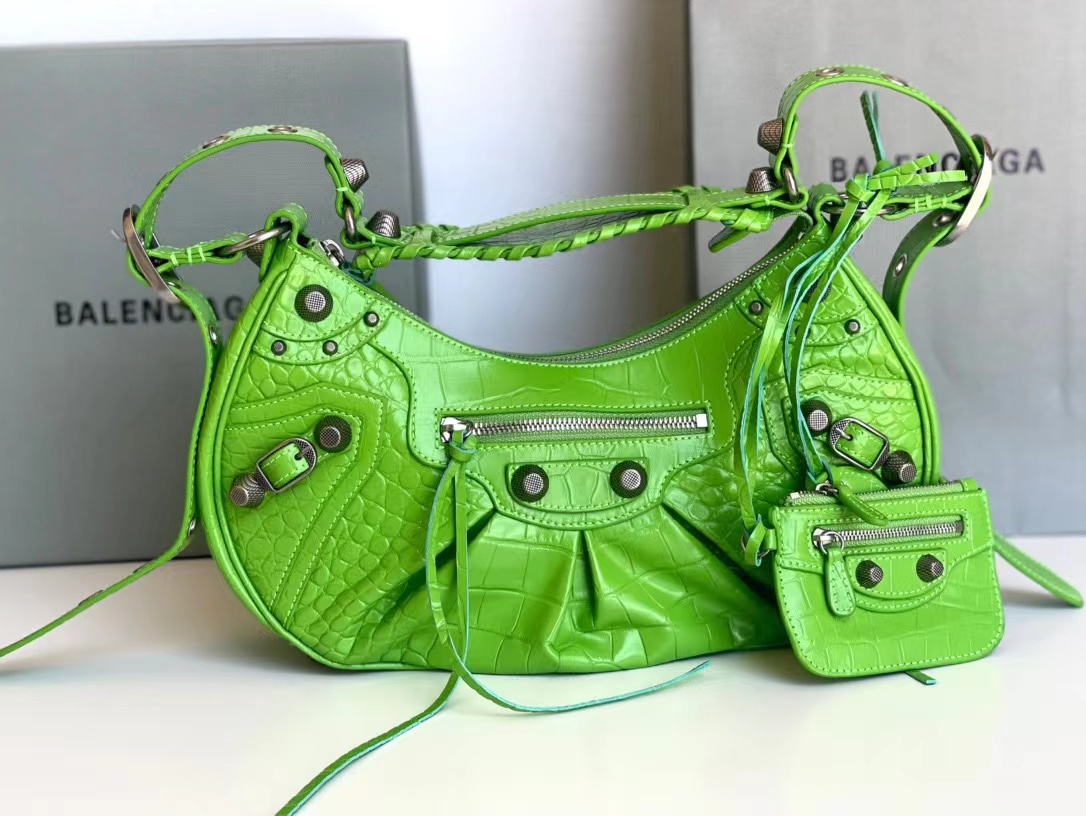 [TOP] BALENCIAGA Le Cagole Bag 26x16x7cm/33x16x8cm - Green