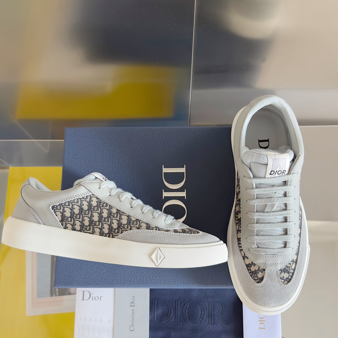 [TOP] Christian Dior B101 Low Top Sneakers - Gray