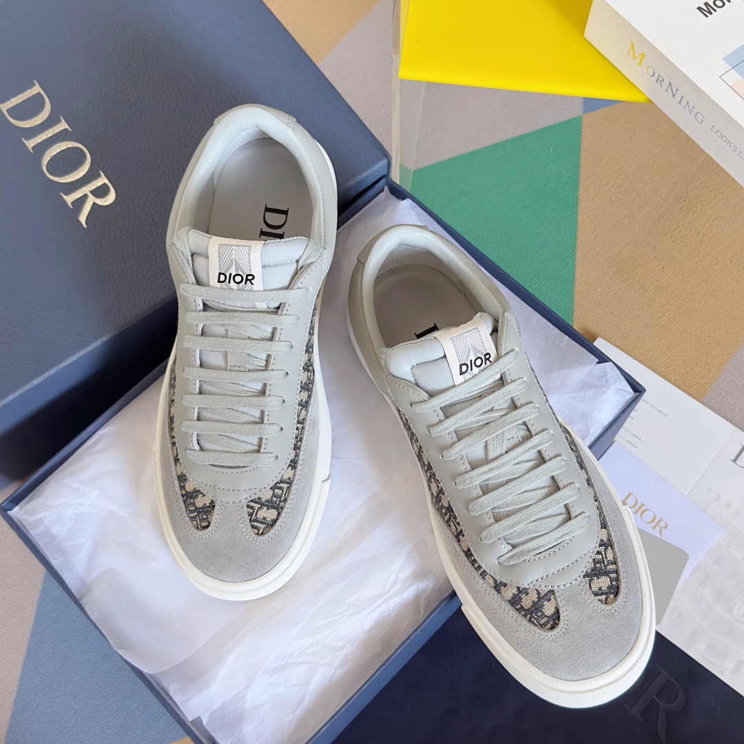 [TOP] Christian Dior B101 Low Top Sneakers - Gray