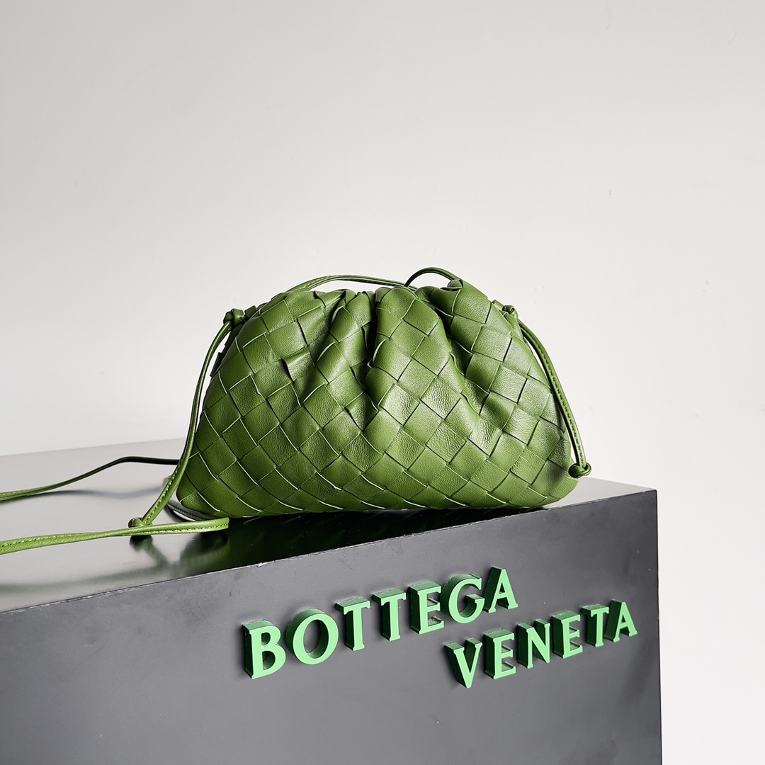 [TOP] Bottega Veneta BV Mini Pouch Bags - Green