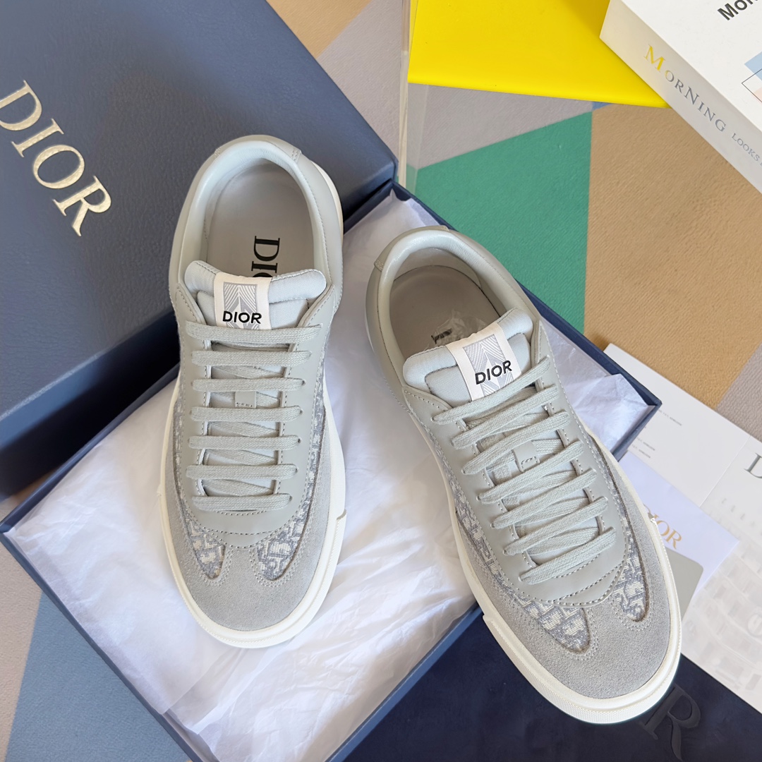 [TOP] Christian Dior B101 Low Top Sneakers - Gray