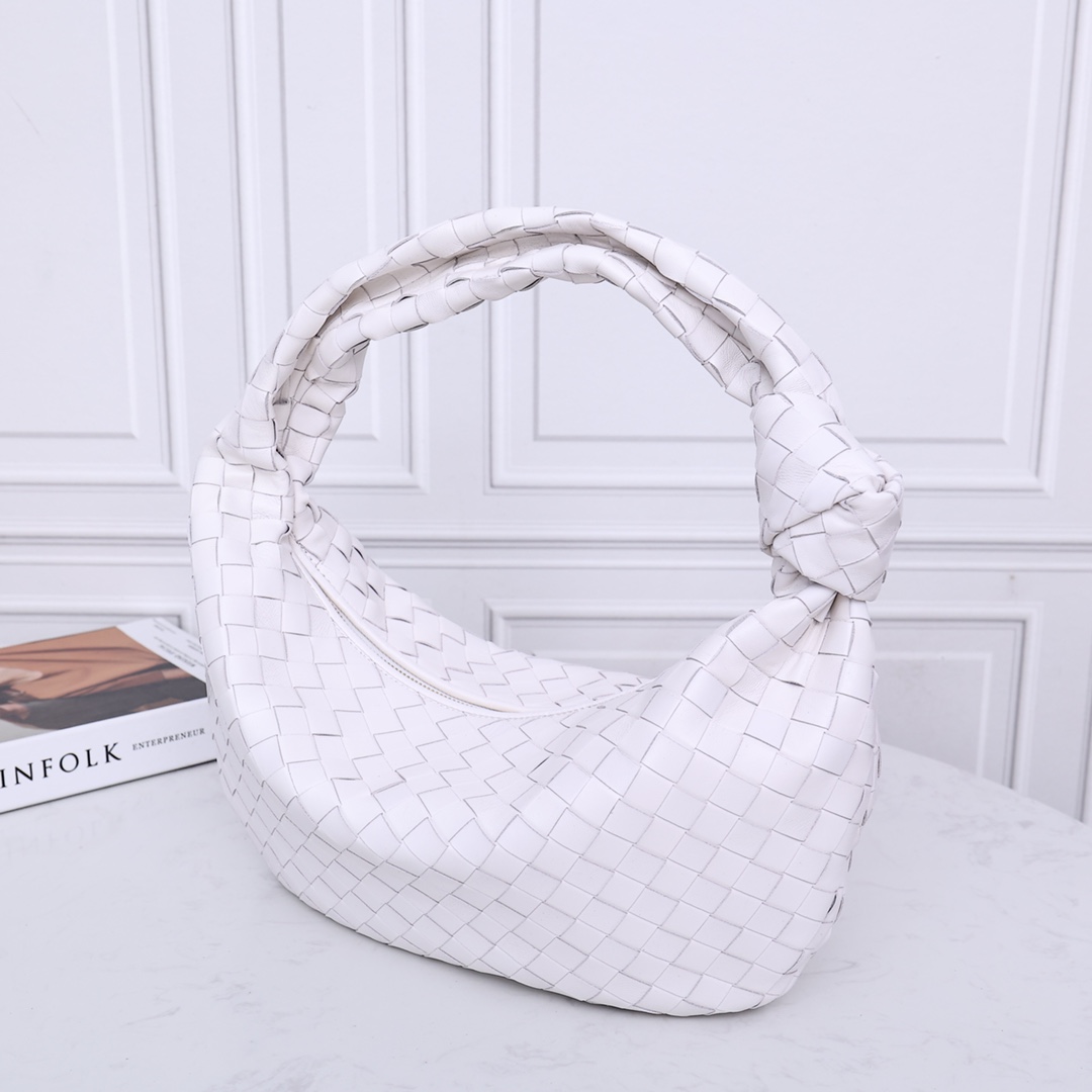 [TOP] Bottega Veneta BV Jodie Bag - White