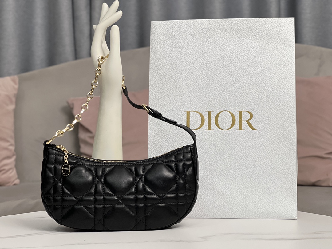 [TOP] Christian Dior CD Lounge Bag 26 x 15 x 5.5cm - 3 Color - GHW