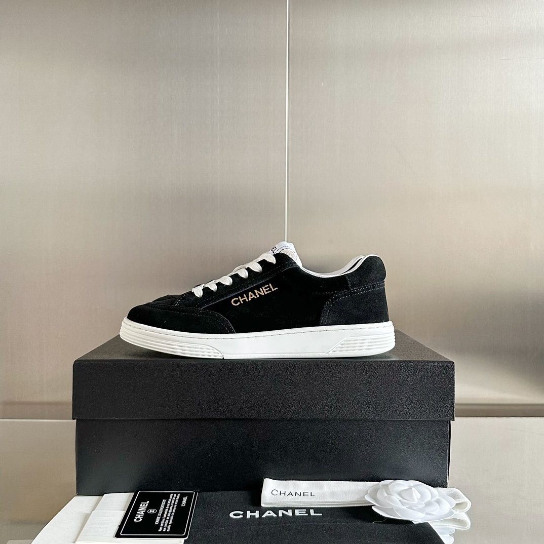 [TOP] CHANEL 23A Sneaker - Panda Color - Black