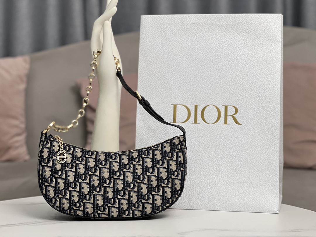 [TOP] Christian Dior CD Lounge Bag 26 x 15 x 5.5cm - 3 Color - GHW