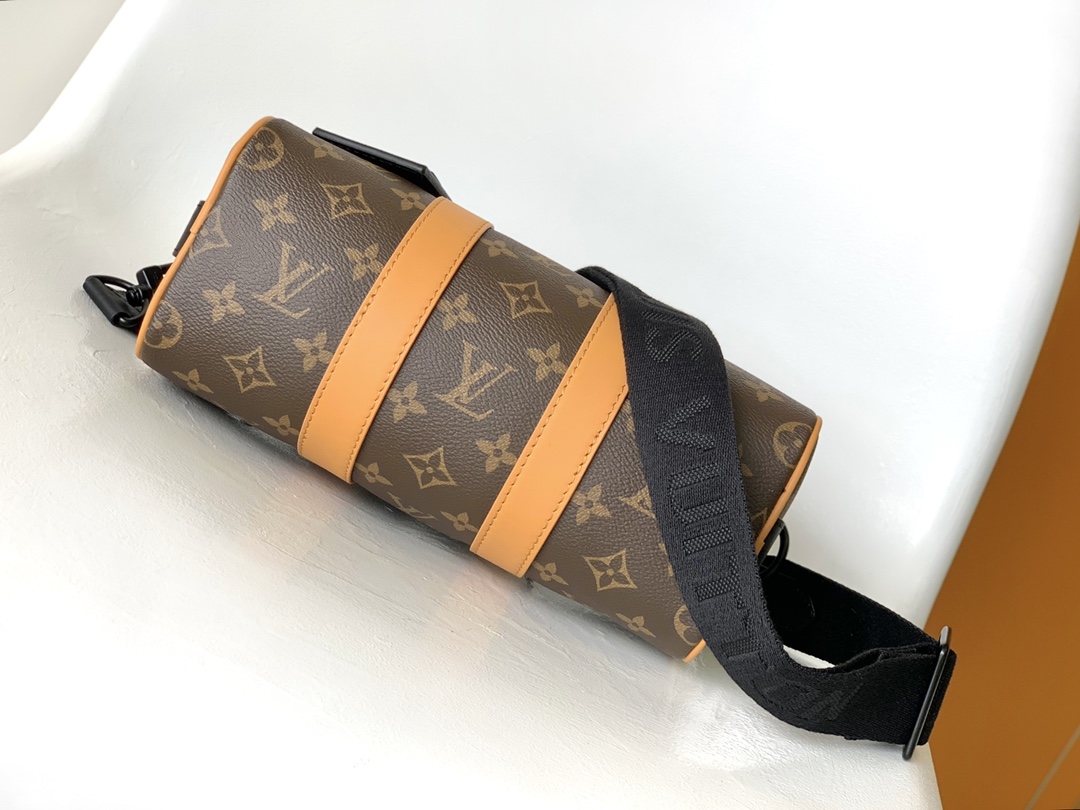 [TOP] Louis Vuitton LV Monogram Eclipse Reverse Keepall Bag 25cm-Brown