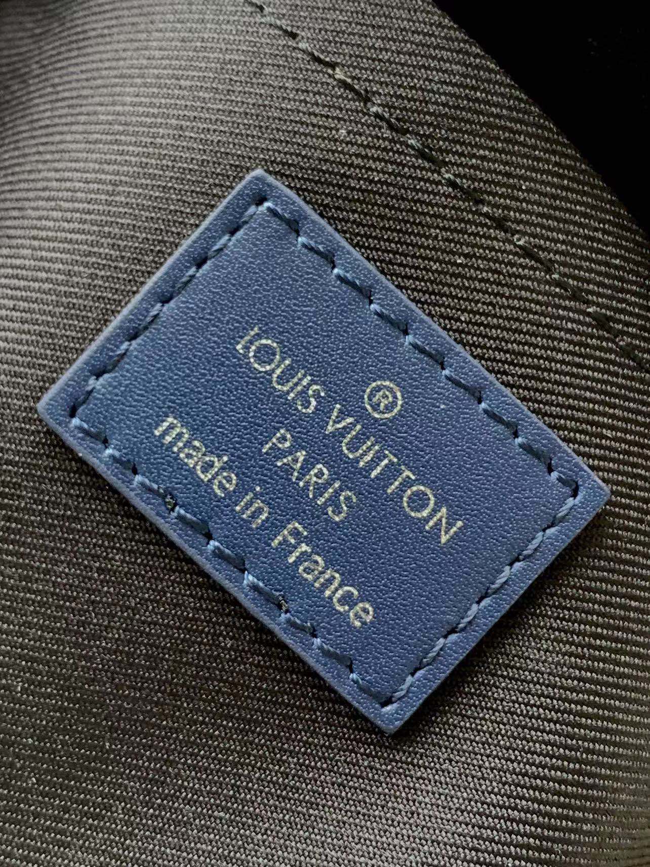 [TOP] Louis Vuitton LV Mini Soft Trunk Monogram Tapestry Bag 18.5 x 13 x 8 cm-Blue