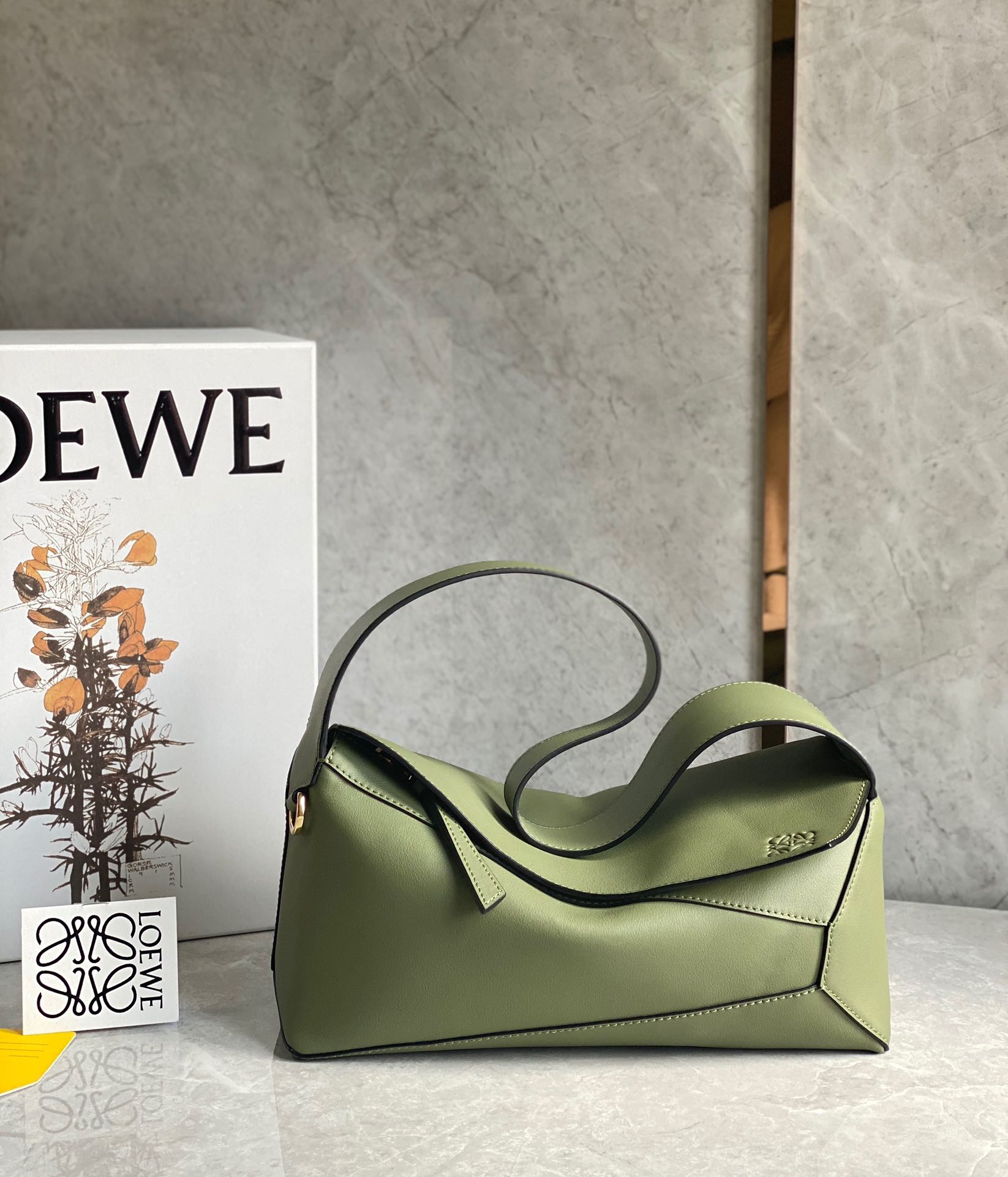 [TOP] LOEWE Puzzle hobo Bag Medium 29*12*10 cm - Green