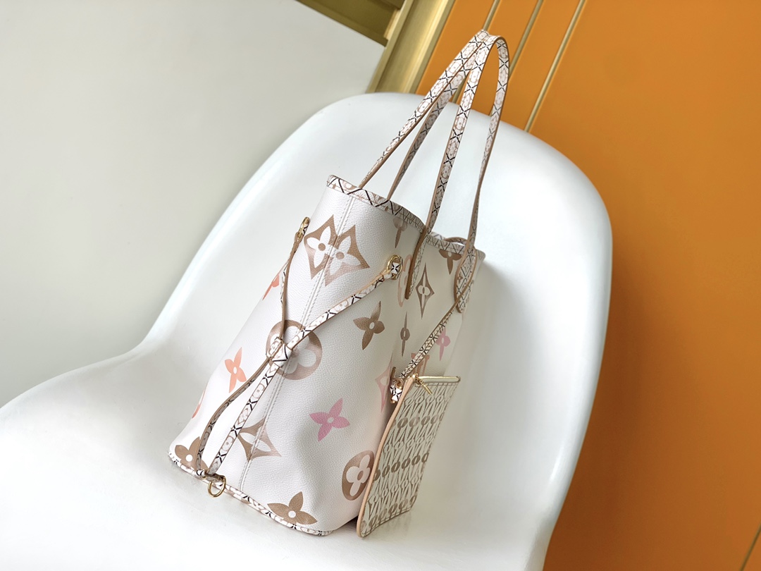 [TOP] Louis Vuitton LV Neverfull Giant Monogram Bag 31 x 28 x 14 cm - Yellow