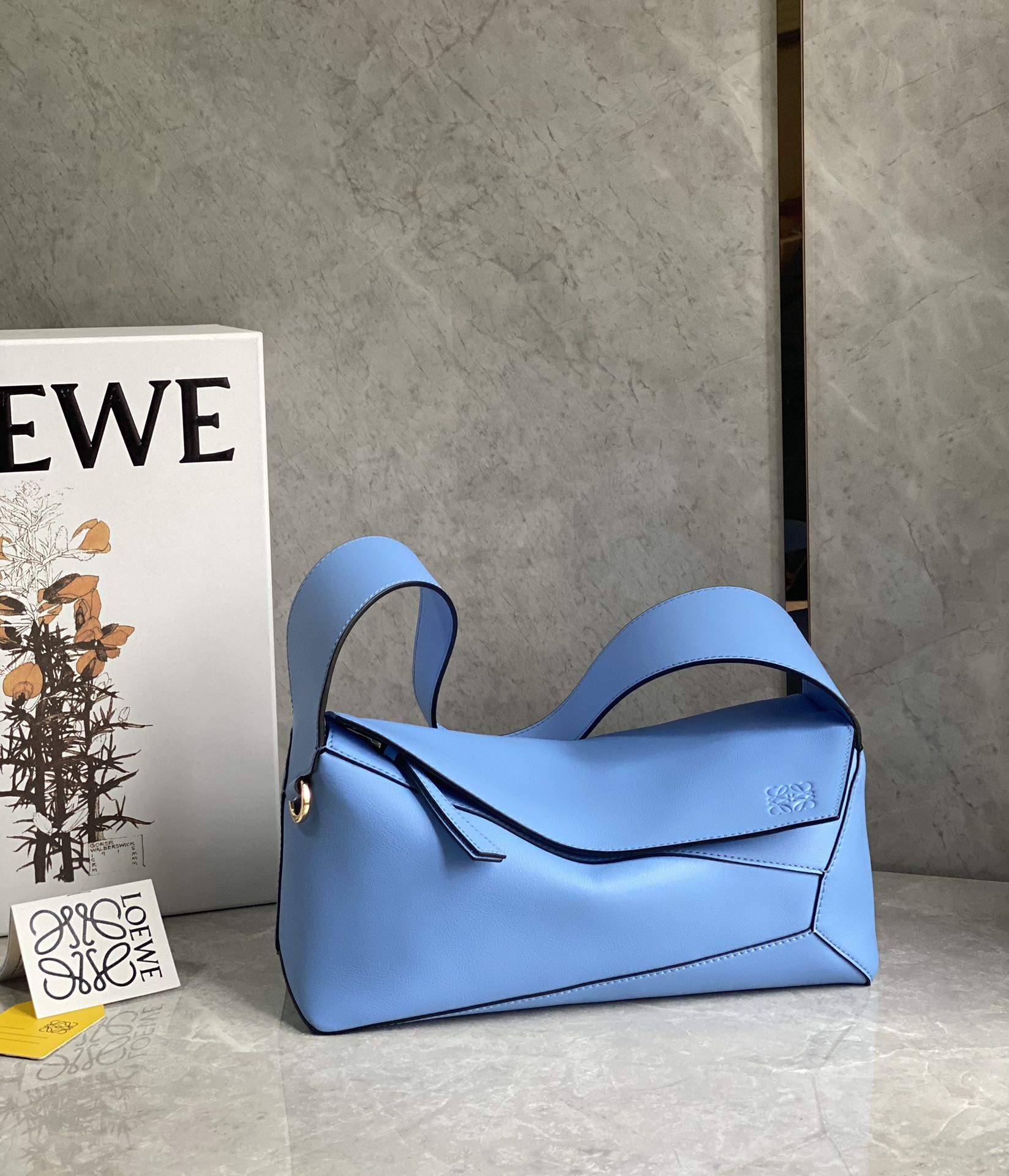 [TOP] LOEWE Puzzle hobo Bag Medium 29*12*10 cm - Blue