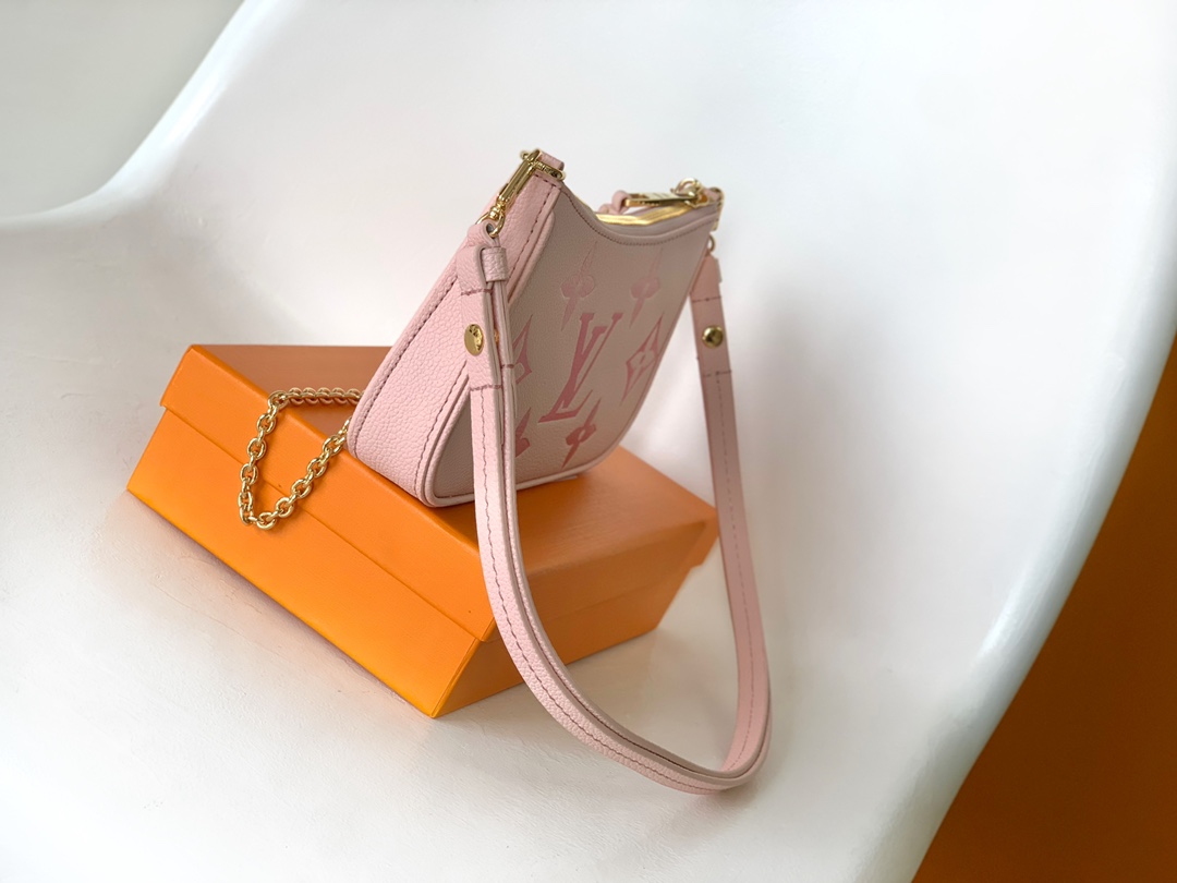 [TOP] Louis Vuitton LV  Gradient Easy Pouch Monogram Empreint Bag 19.0 x 11.5 x 3.0 cm- Pink