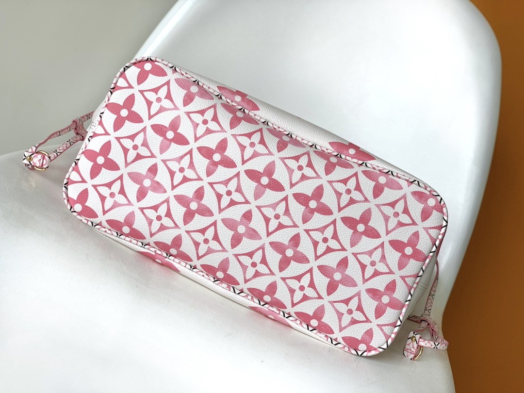[TOP] Louis Vuitton LV Neverfull Giant Monogram Bag 31 x 28 x 14 cm - Pink