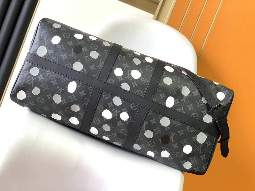 [TOP] Louis Vuitton LV LV x YK Keepall 55 Bag 55cm-Black