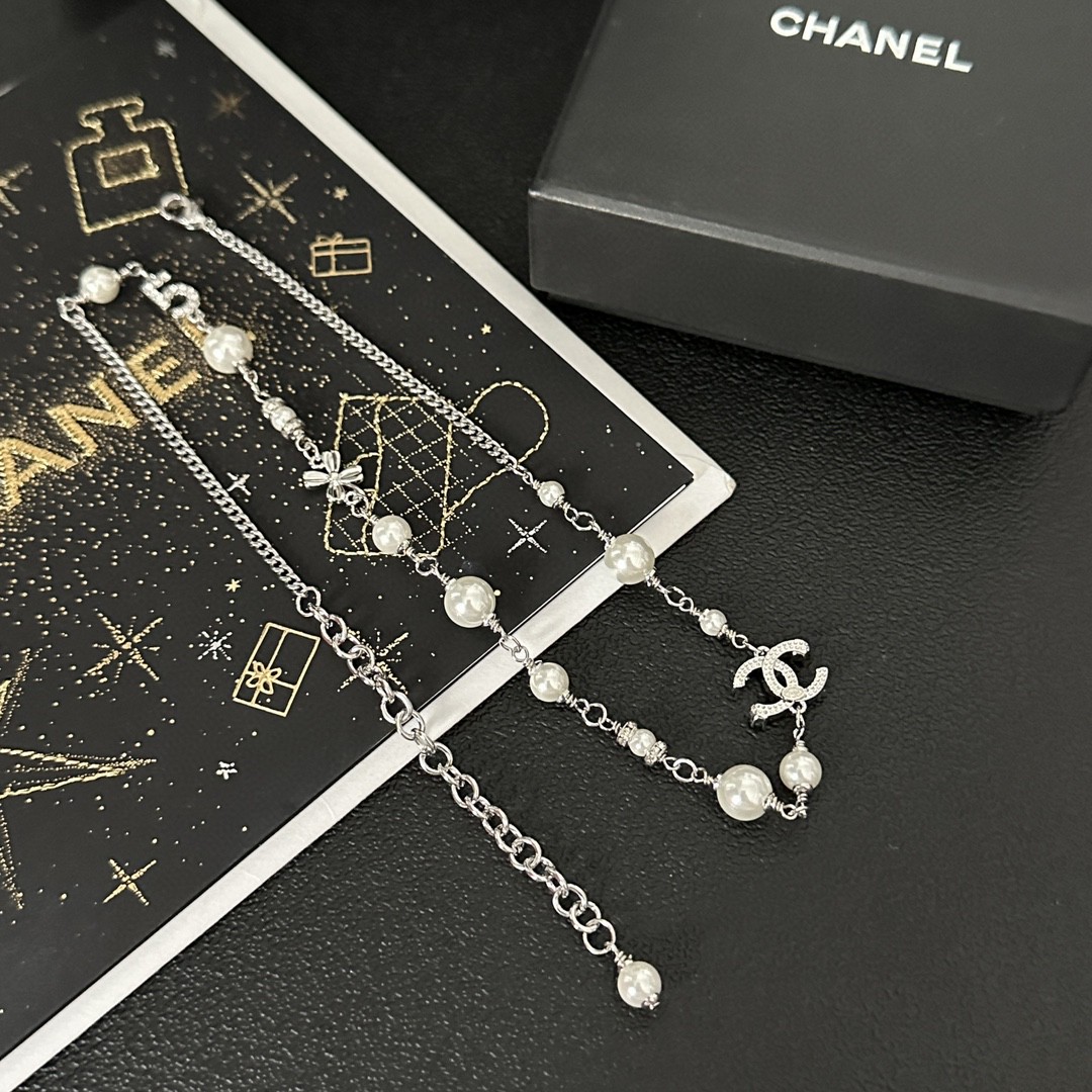 [TOP] CHANEL Pearl  Necklace