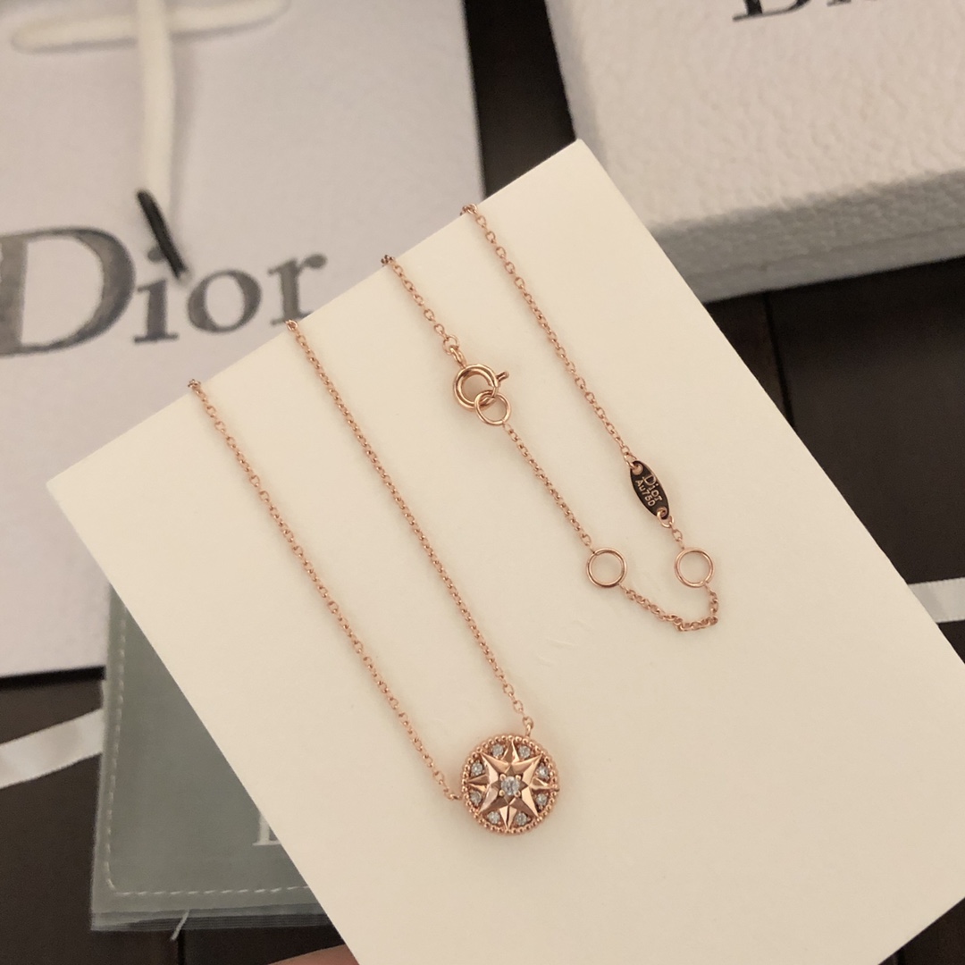 [TOP] Christian Dior Compass Bracelet/Necklace - Rose Gold