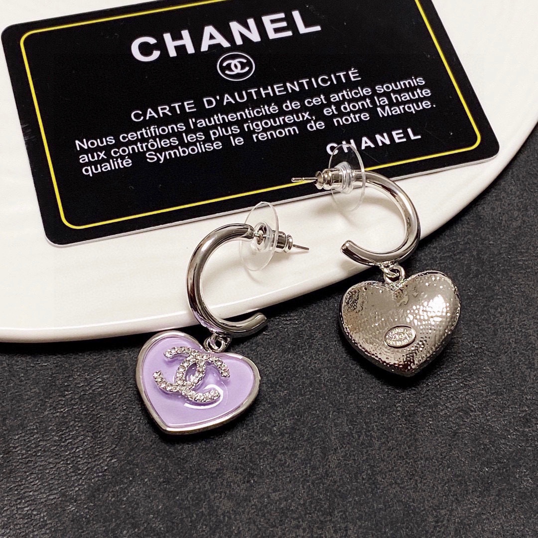 [TOP] CHANEL Double C Earrings