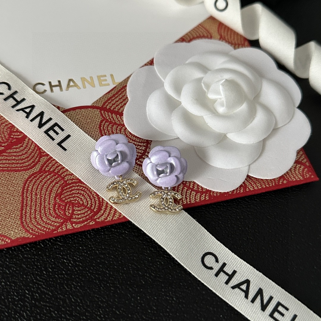 [TOP] CHANEL Double C Earrings