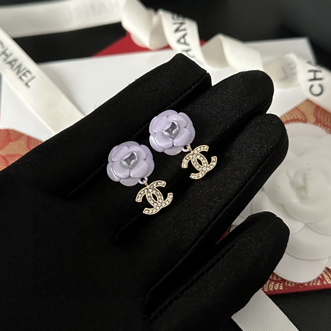 [TOP] CHANEL Double C Earrings