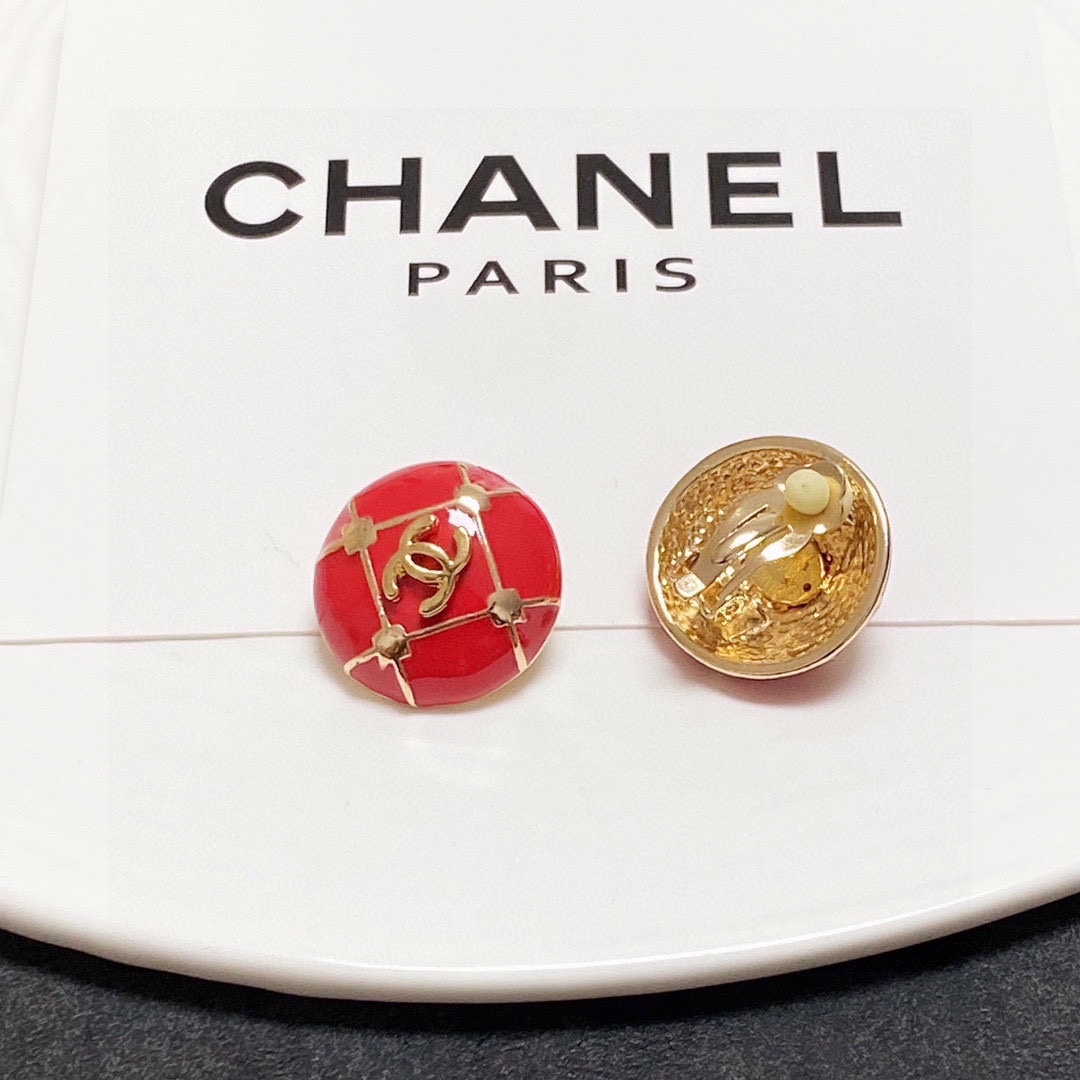 [TOP] CHANEL Double C Earrings - Ear Clip