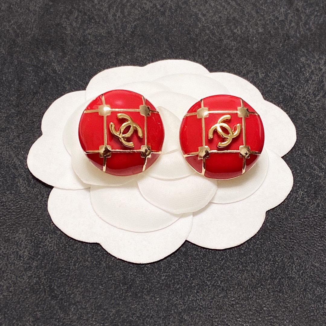 [TOP] CHANEL Double C Earrings - Ear Clip