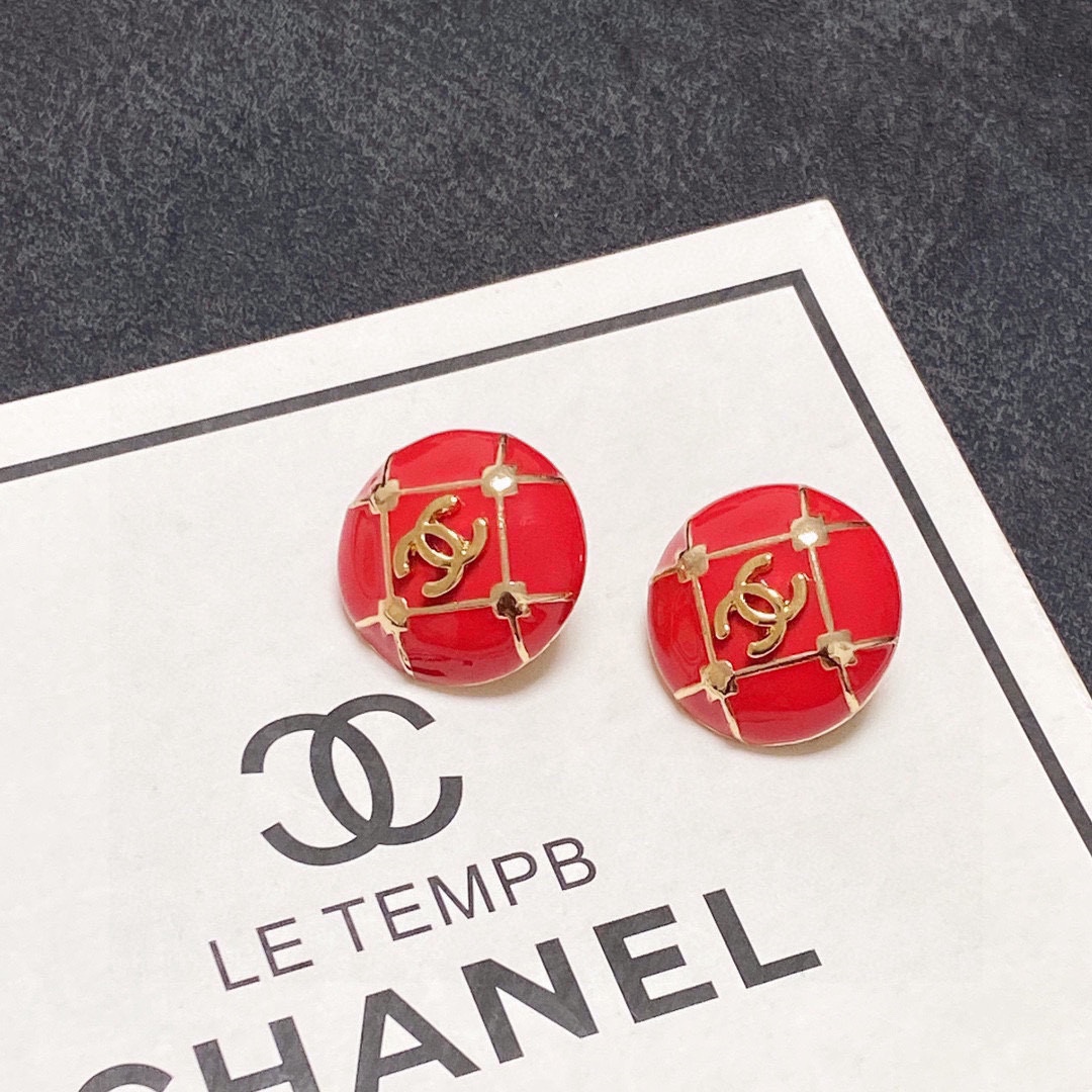 [TOP] CHANEL Double C Earrings - Ear Clip