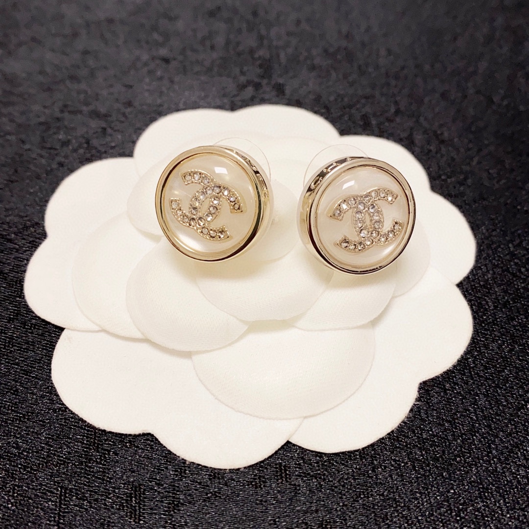 [TOP] CHANEL Double C Earrings