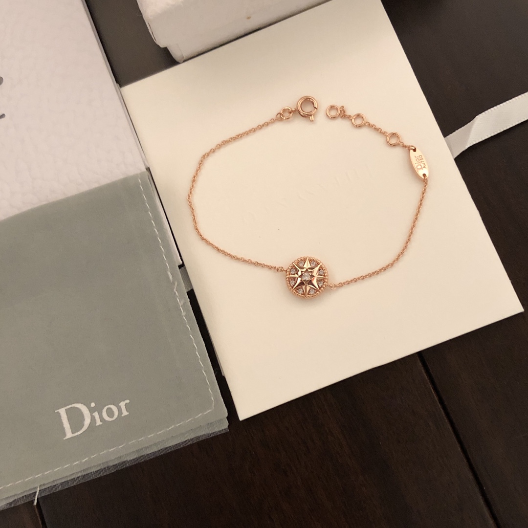 [TOP] Christian Dior Compass Bracelet/Necklace - Rose Gold