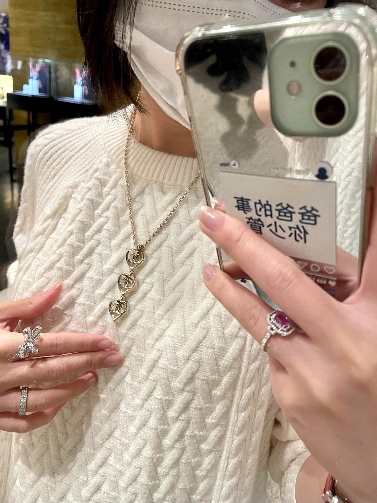 [TOP] CHANEL Double C Necklace - Gold