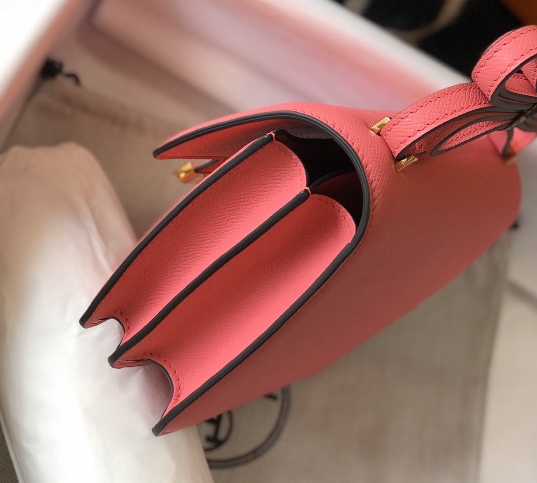 [TOP] HERMES Constance epsom 19/23 CM- Pink & GHW