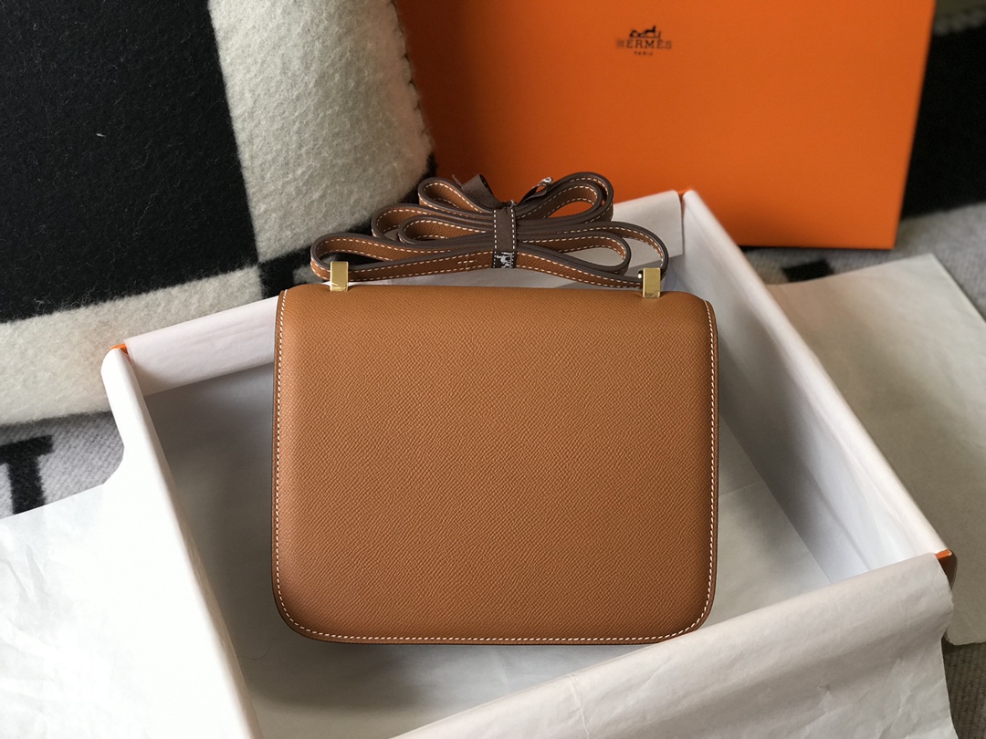 [TOP] HERMES Constance epsom 19/23 CM- Brown & GHW