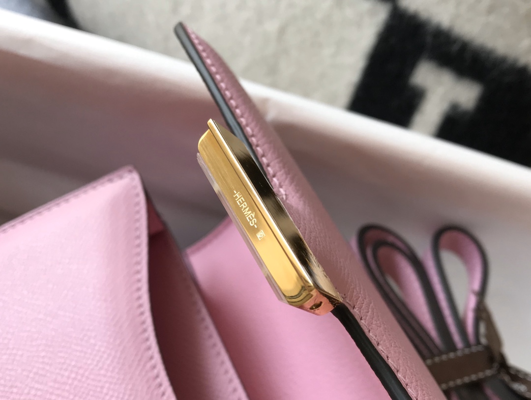 [TOP] HERMES Constance epsom 19/23 CM- Purple & GHW