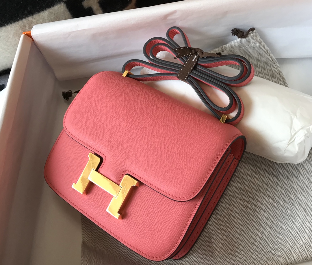 [TOP] HERMES Constance epsom 19/23 CM- Pink & GHW