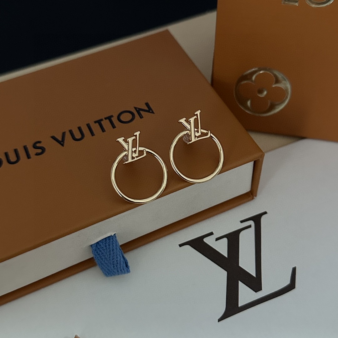 [TOP] Louis Vuitton LV LV Earrings
