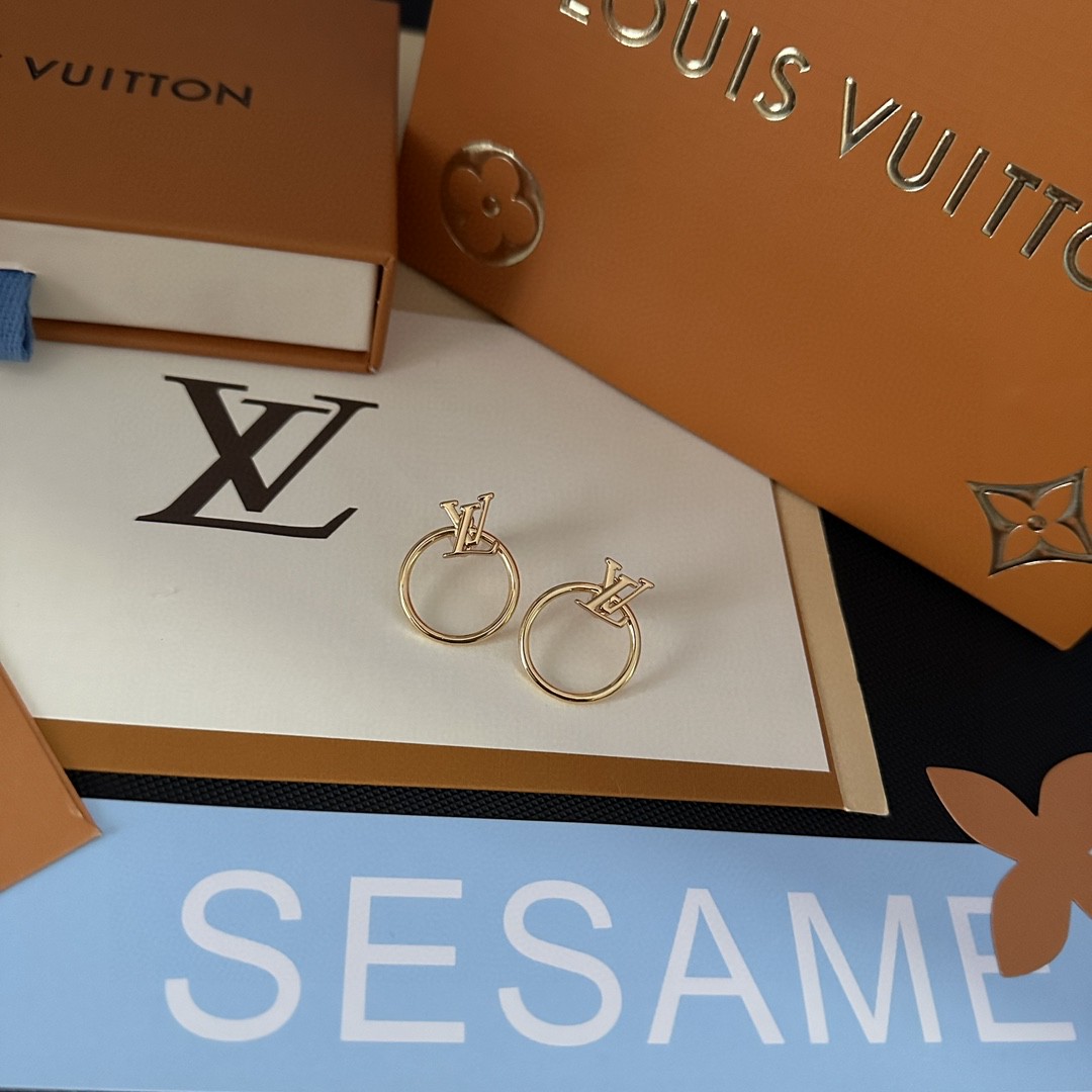 [TOP] Louis Vuitton LV LV Earrings