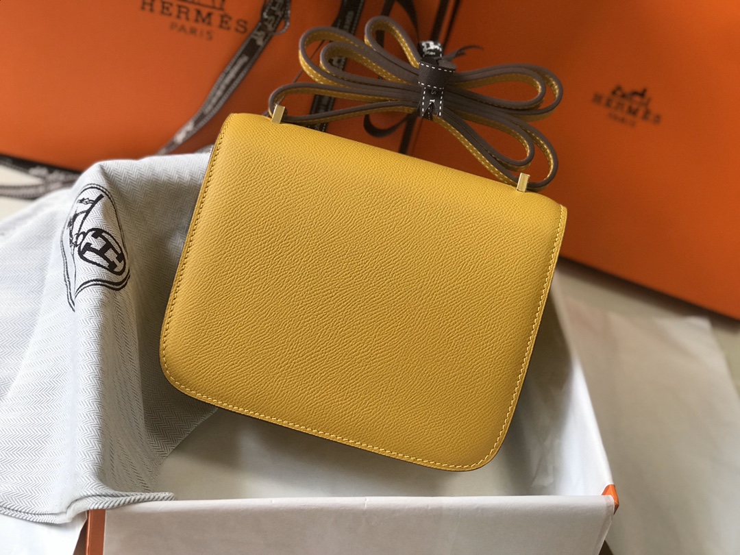 [TOP] HERMES Constance epsom 19/23 CM- Yellow & GHW