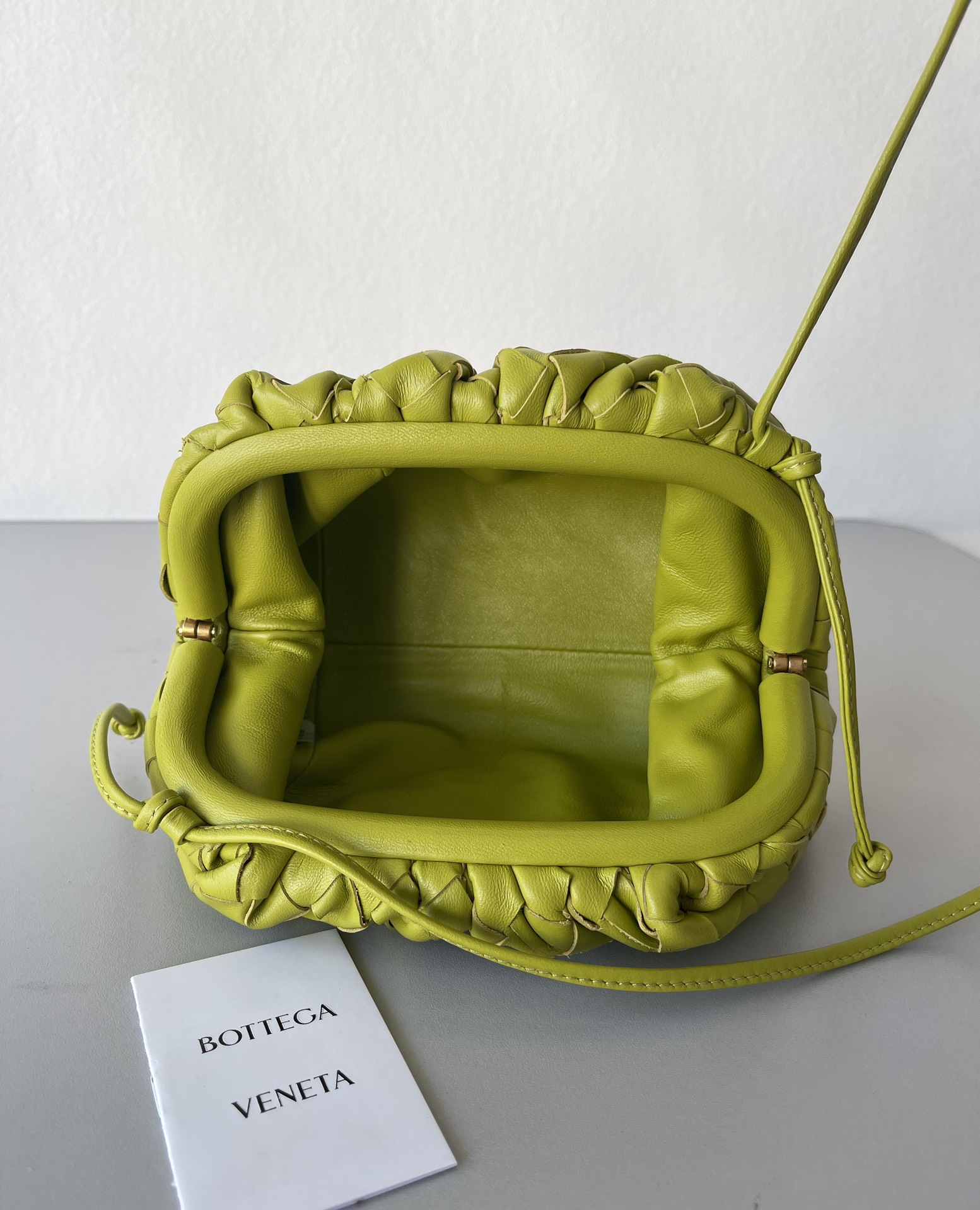 [TOP] Bottega Veneta BV Mini Pouch Bags - Green