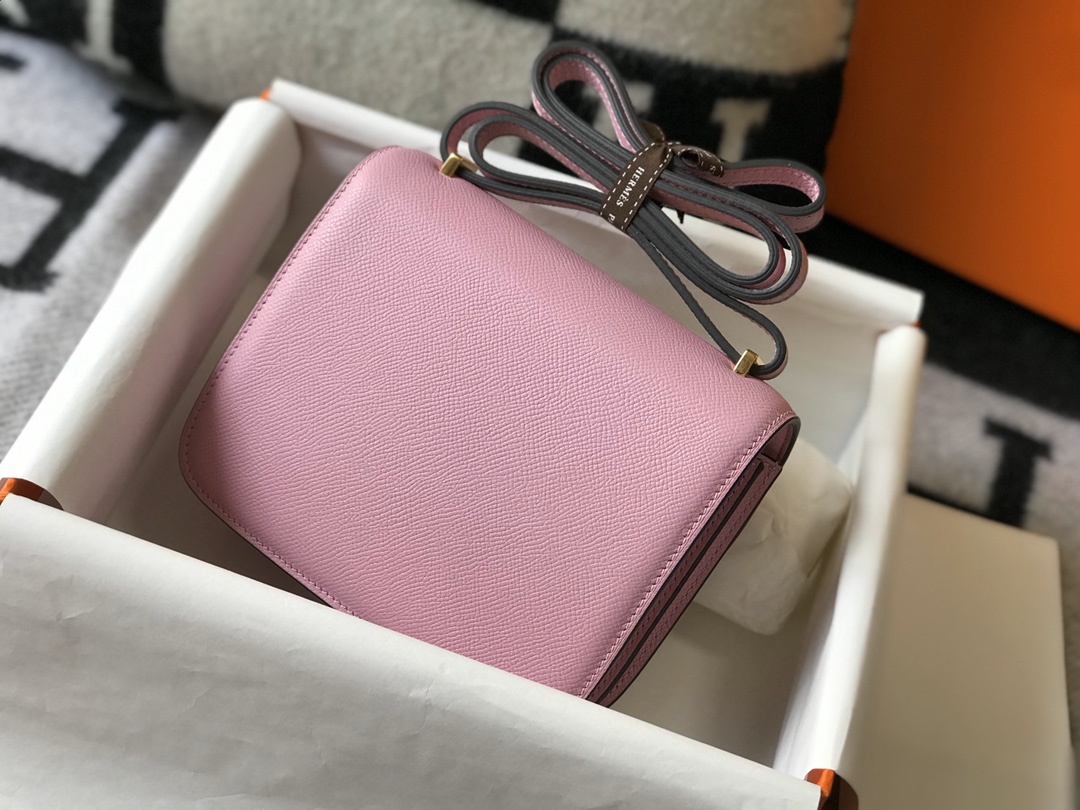 [TOP] HERMES Constance epsom 19/23 CM- Purple & GHW