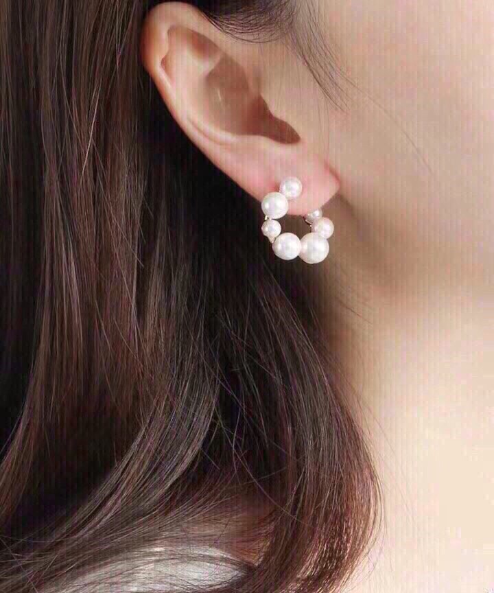 [TOP] CELINE Pearl Earrings