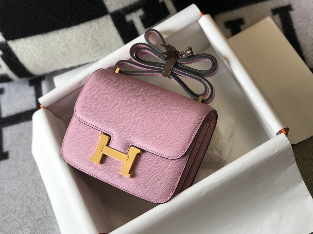 [TOP] HERMES Constance epsom 19/23 CM- Purple & GHW