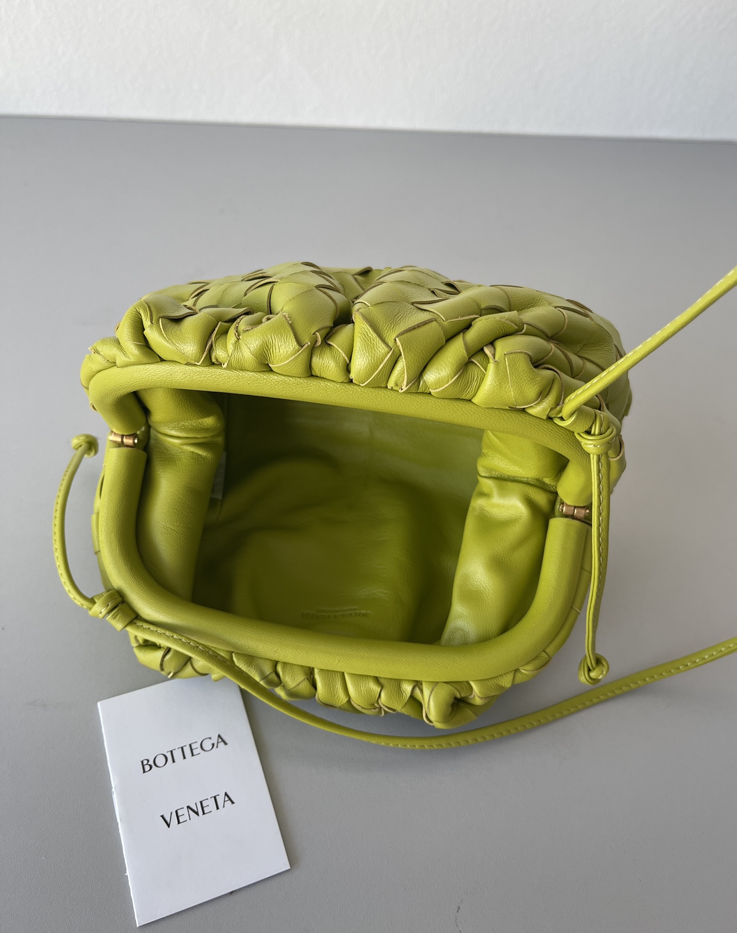 [TOP] Bottega Veneta BV Mini Pouch Bags - Green