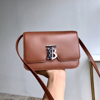 [TOP] BURBERRY  Small  TB Collection Bag - Brown & SHW