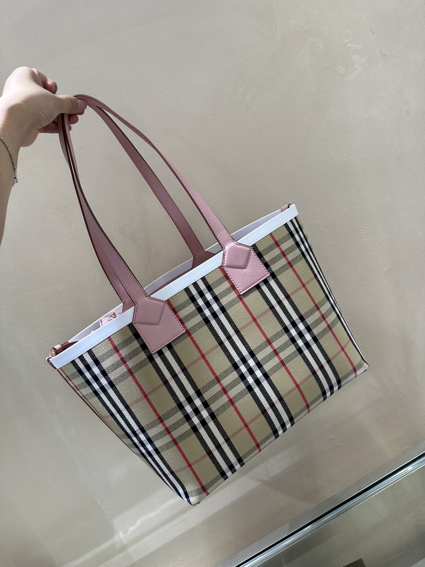 [TOP] BURBERRY Small Canvas Tote